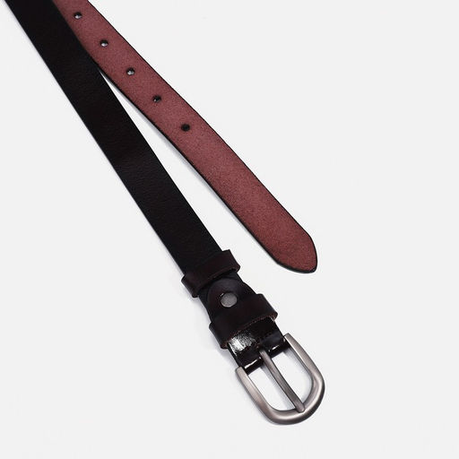 Ремень женский, ширина 2,5 см, винт, пряжка металл, цвет коричневый - Simaland фото 2