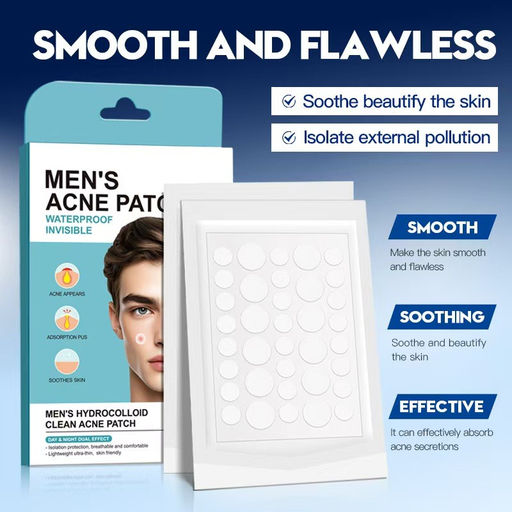 Мужские гидроколлоидные пластыри от прыщей и акне, 36 шт - Sadoer фото 4