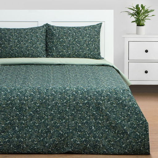Постельное бельё Этель 2 сп Small leaves, 175х215 см, 200х220 см, 50х70 см -2 шт, поплин  фото 8