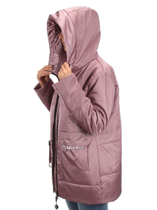 BM-1055 PINK POWDER Куртка демисезонная женская (100 гр. синтепон) - Фабричный китай фото 10