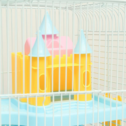 Клетка для грызунов Пижон с замком, 31 х 24 х 27 см, голубая  фото 4