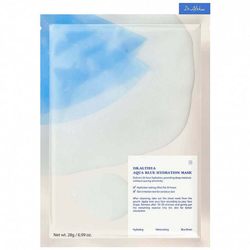 Dr.Althea Aqua Blue Hydration Mask 28g*1ea - Увлажняющая тканевая маска с азуленом и агавой