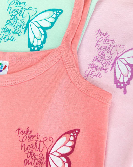 Майка для девочки 21199 коралловый 99 Lets go - Let's go фото 2