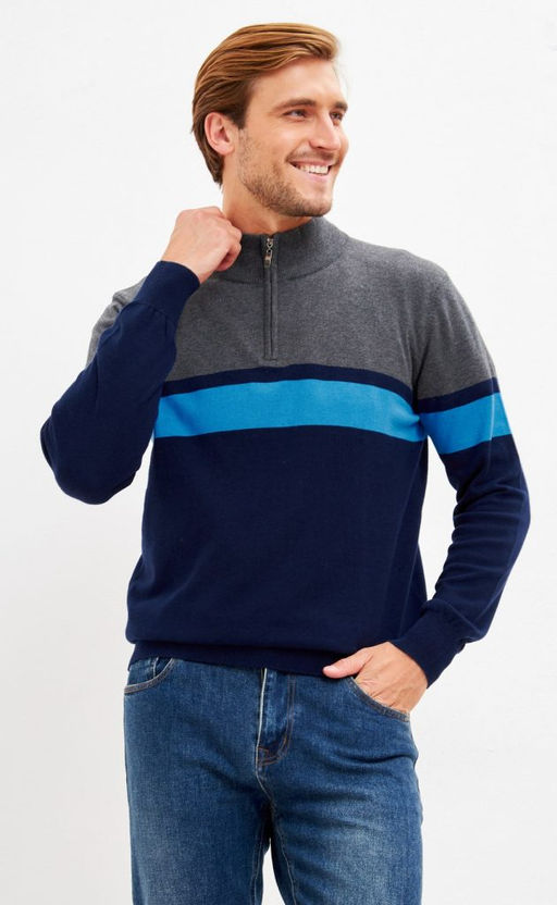 Джемпер F321-15245 d.blue-grey - Fine joyce фото 11