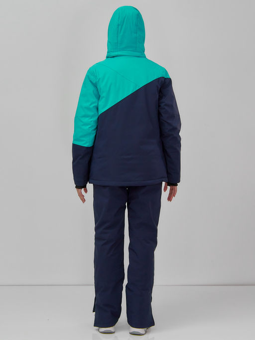 Горнолыжный костюм женский зимний бирюзового цвета 0707Br - Chunmai фото 10