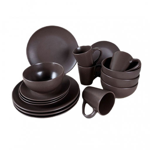 Набор столовый JEWEL Мокко 16 предметов (керамика) арт. ПС0003-50