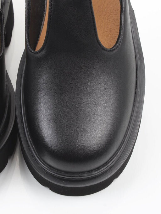 06-DLG02-1 BLACK Туфли женские (натуральная кожа)