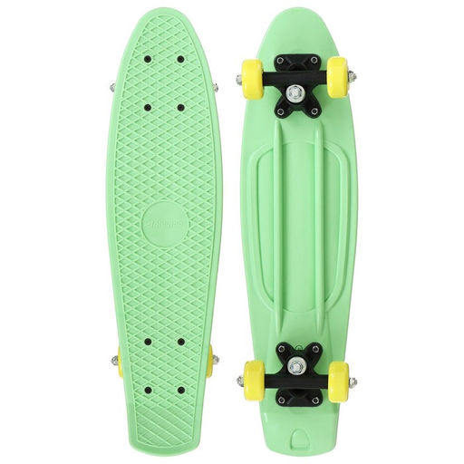 Пенниборд ONLITOP, 56х15 см, колёса PVC 50 мм, пластиковая рама, цвет салатовый  фото 4