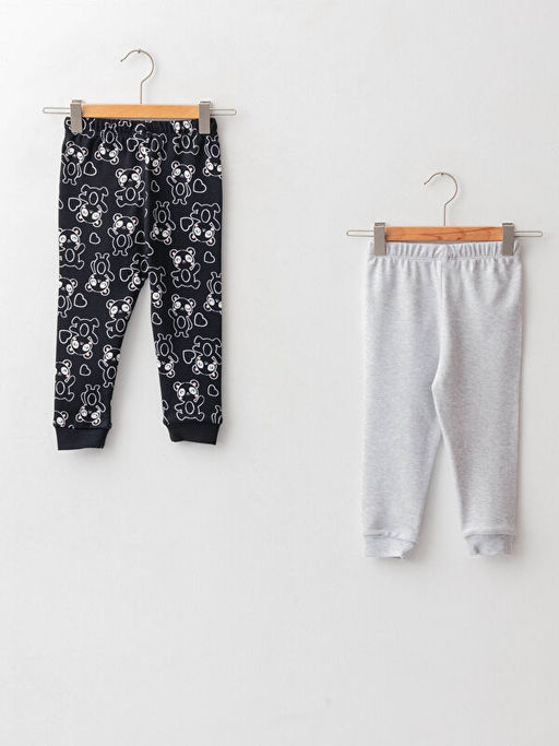 Beli Lastikli Pamuklu K?z Bebek Pijama Alt 2li - Waikiki фото 2