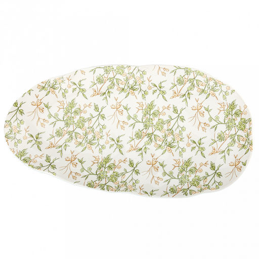 Флора Тарелка мелкая фарфоровая 293х155х25мм, ассиметричная форма, в коробке (Китай) - Домашняя мода фото 3