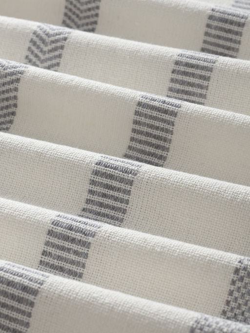 Плед «Этель» Milky stripe, 150×220 см, хлопок 100%, молочный