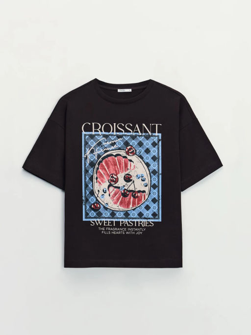 Футболка из хлопка с принтом / Zarina