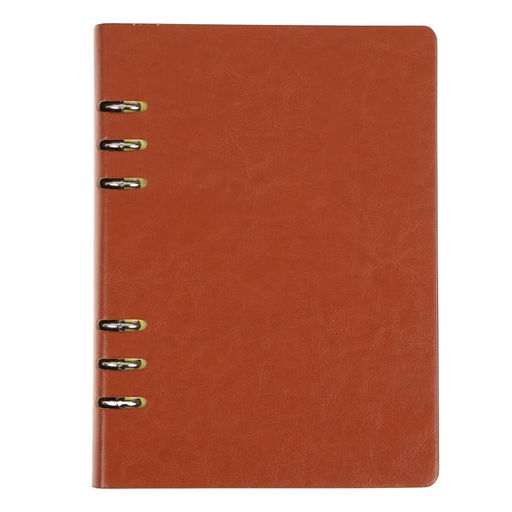 Органайзер на кольцах Престиж А5, 92 листа, в линейку, обложка кожзам, МИКС - Calligrata фото 11