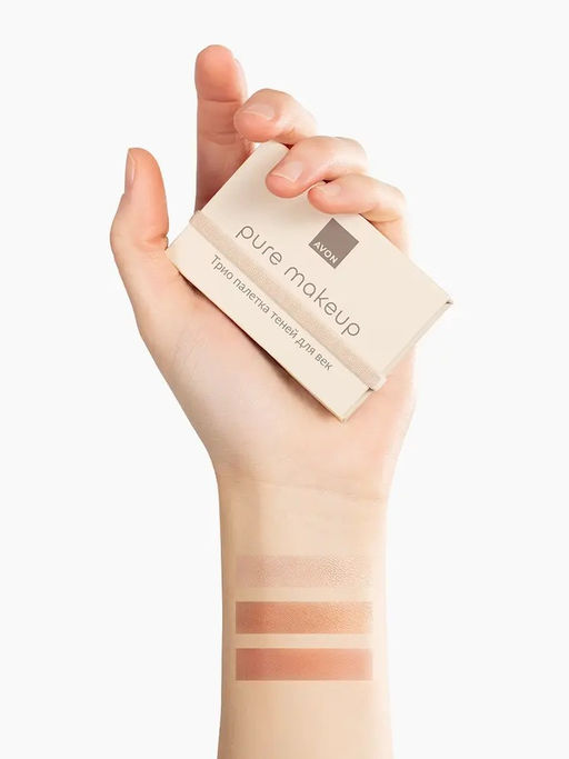 Трио палетка теней для век Pure Makeup