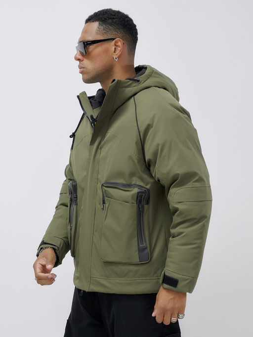 Куртка зимняя до - 20 бежевого цвета цвета хаки - Mtforce фото 4