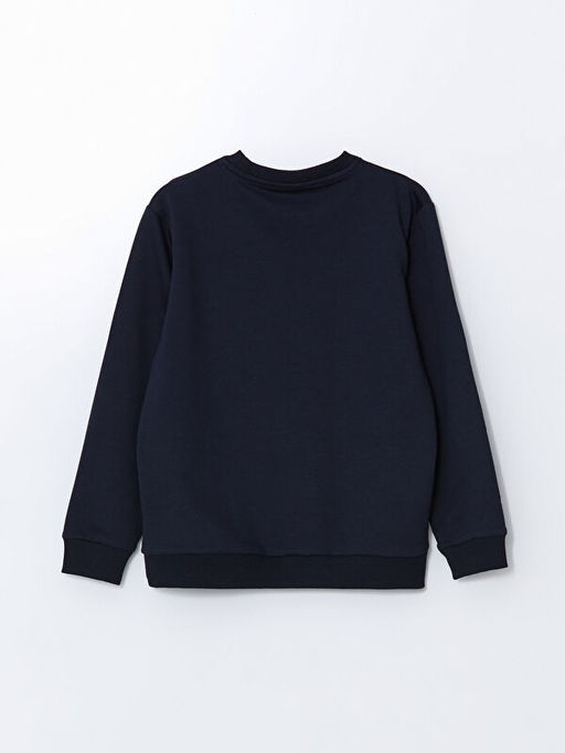 Bisiklet Yaka Bask?l? Erkek ?ocuk Sweatshirt - Waikiki фото 3