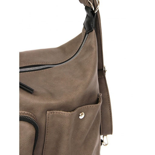 Сумка женская искусственная кожа ADEL-260 (рюкзак change) . 1отдел+кар/пер, капучино 260916 - Adelia фото 4