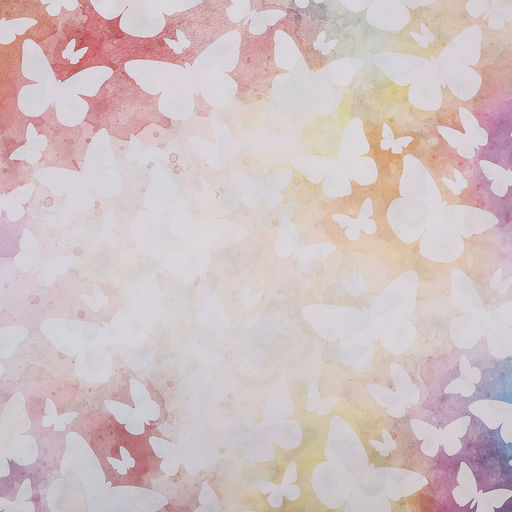 Цена за 10 шт. Бумага упаковочная глянцевая двусторонняя «Яркие бабочки», 100×70 см