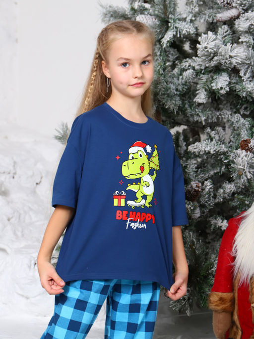 ДК014 Домашний костюм Динго (индиго) - Милаша фото 4