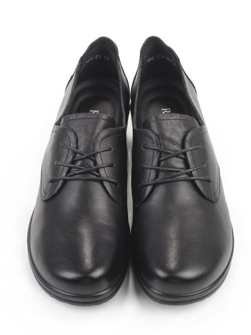 03-DHL100-D1 BLACK Лоферы женские (натуральная кожа)