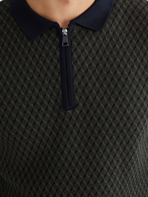 Polo Yaka Erkek Triko Kazak