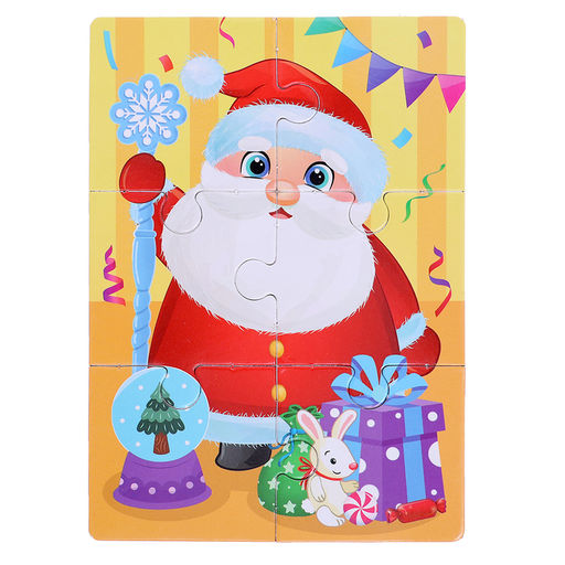 Макси - пазлы 8 в 1 «Ждут зверята Новый год», 48 деталей