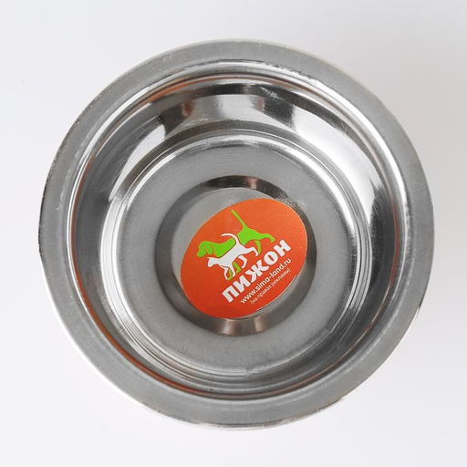 Миска стандартная цветная с принтом, 240 мл, розовая - Пижон фото 3