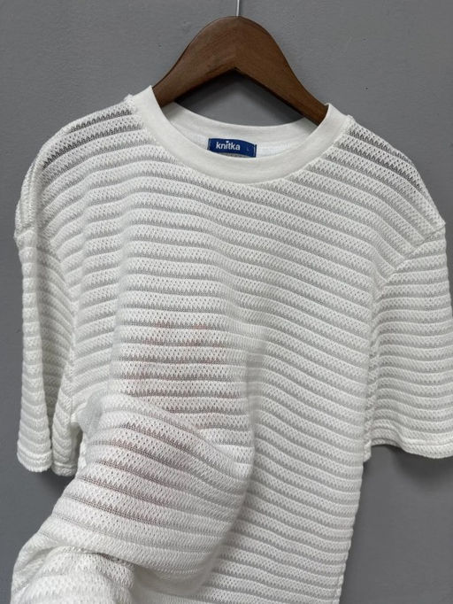 Футболка сердечки-рюши-жаккард хлопковая - Knitka wear фото 29