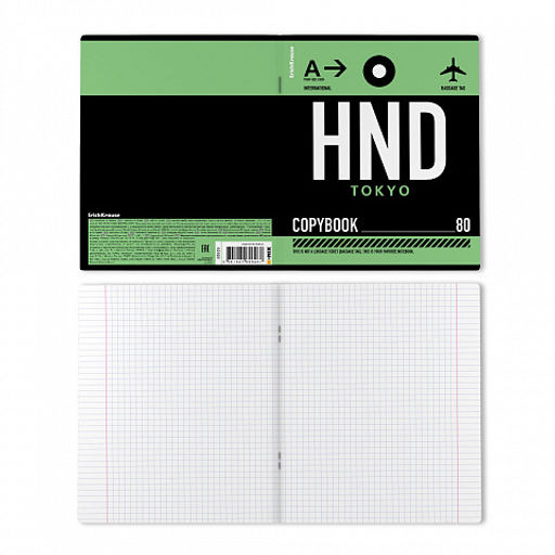 Цена за 5 шт. Тетрадь общая ученическая ErichKrause Багажные бирки, 80 листов, клетка_MIX-PACK фото 8