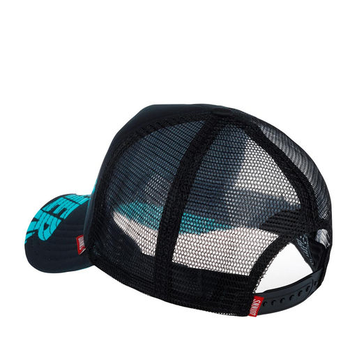 Бейсболка DJINNS арт. HFT Funksobrother (черный / голубой)