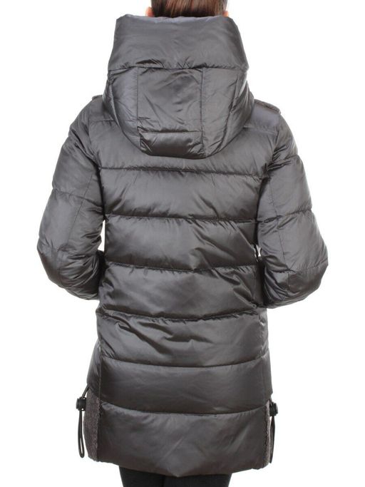 D6816 DARK GRAY Куртка зимняя женская KARERSITER (200 гр. холлофайбера) - Fashion фото 5
