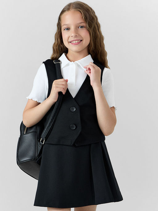 Юбка для девочек черная - Mark formelle фото 3