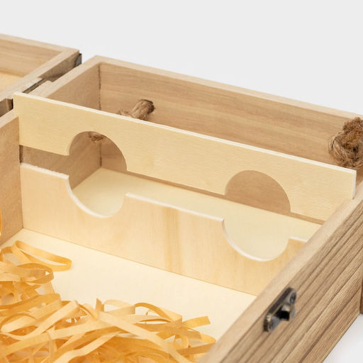 Ящик для хранения вина Доляна «Ливорно», 35×20 см, на 2 бутылки