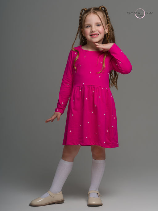 Платье Эля сердечки барби - Sovalina фото 3