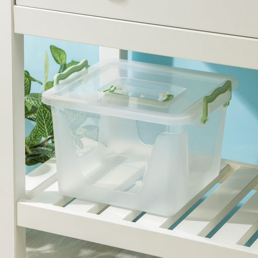 Контейнер пищевой Альтернатива, 8.5 л, пластик, прозрачный, ручки МИКС