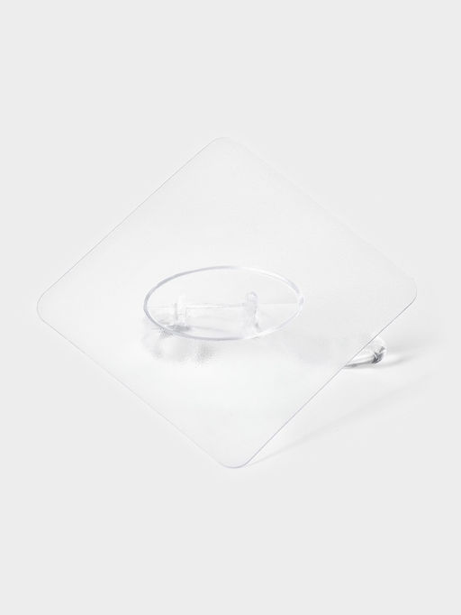 Крючки самоклеящиеся настенные прозрачные, с двойным крюком, 6.56.5 см, 10 шт. - Simaland фото 4