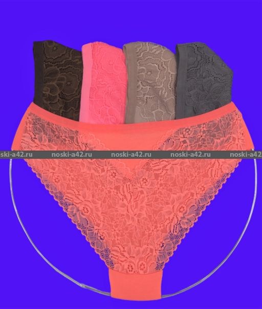 Цена за 5 шт. Трусы женские Турция кружевная попа арт. 84010 (83010) M (42-44) АССОРТИ - For you фото 5