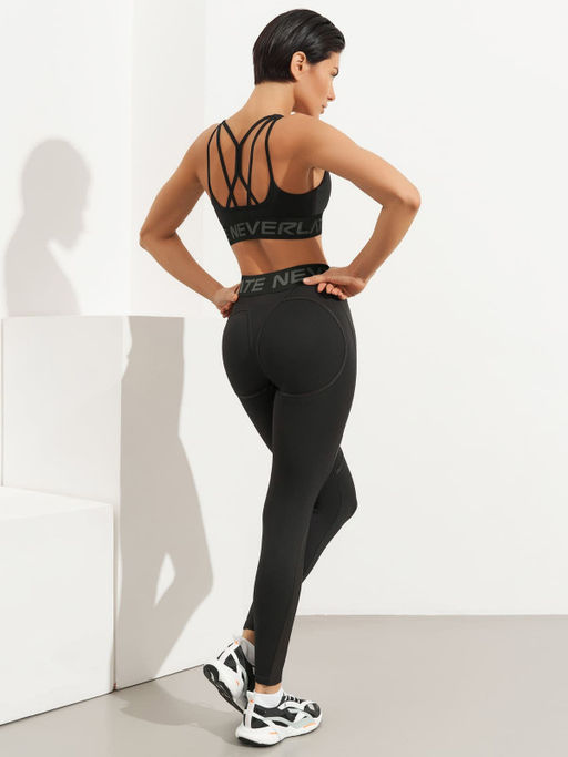 Моделирующие леггинсы с брендированным поясом с силиконом