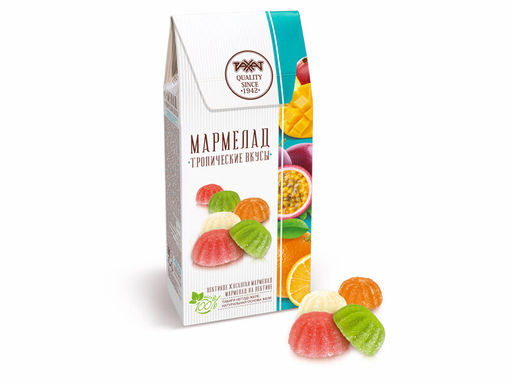 Мармелад тропич. вкусы 250гр /Рахат/