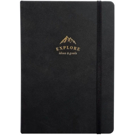Ежедневник датированный 2026 IF 14х20см 176л, тв с рез, Explore I1715/black