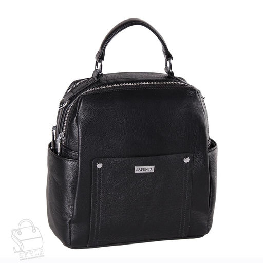Рюкзак женский кожаный 99353-2 black Velina Fabbiano-Safenta/20 в Новосибирске