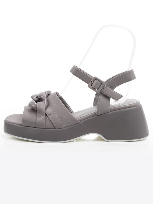 08-XL693-9 GRAY Босоножки женские (натуральная кожа)