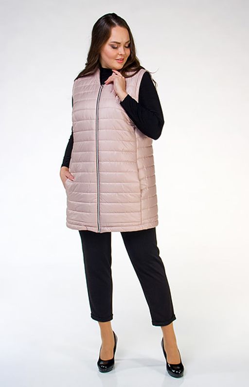 Удлиненный стеганый жилет на подкладке - Ckc collections фото 7