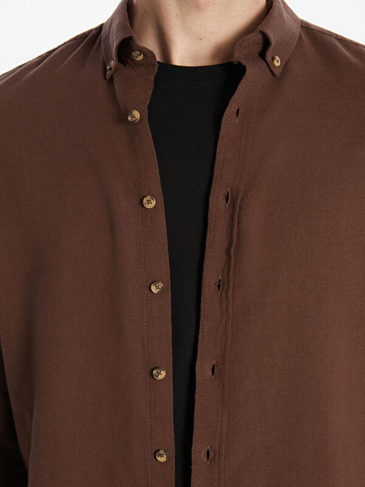 Slim Fit Uzun Kollu Arm?rl? Erkek G?mlek