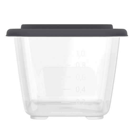 Контейнер для продуктов Гурман 1,5л, 19,4х13,1х9,8см, полипропилен, графит, подходит для СВЧ и заморозки (Россия) - Домашняя Мода фото 3