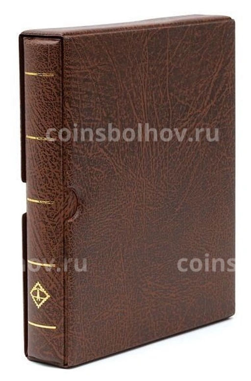 Альбом для монет без листов с защитным шубером формат Optima F Коричневый (LEUCHTTURM 308157)