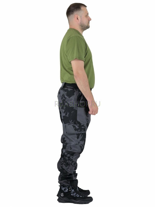 Удлиненный утепленный демисезонный костюм Forest trail Grey для активного отдыха (горка на флисе) - Rax фото 13