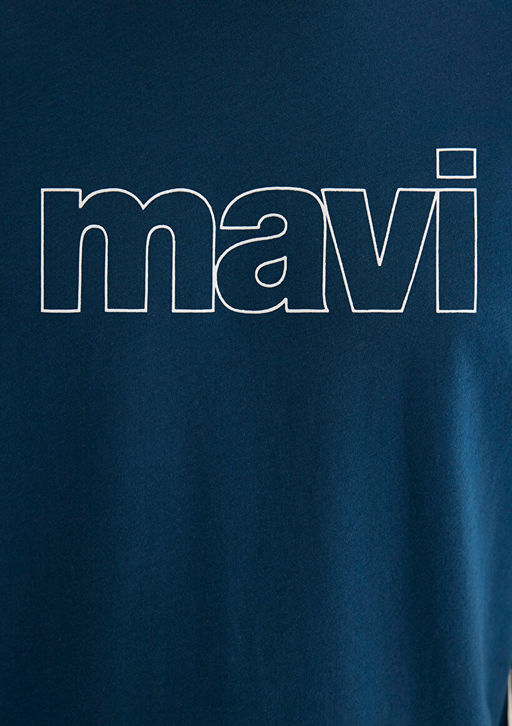 Mavi Logo Bask?l? Mavi Tisort  фото 6