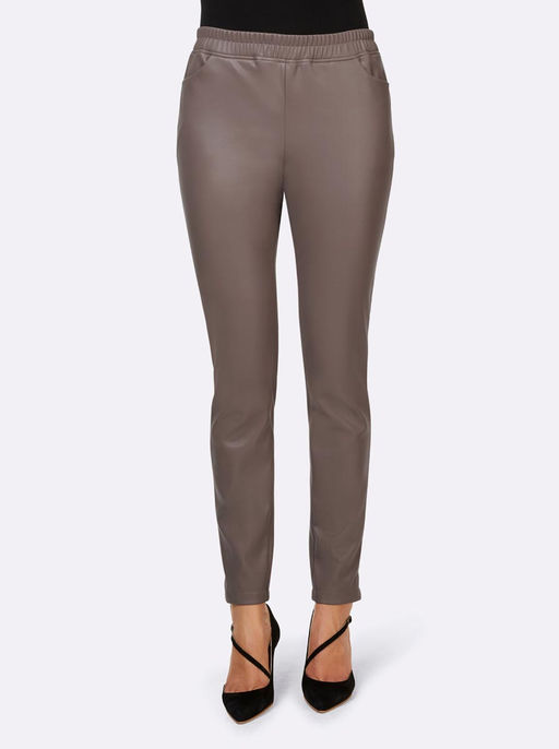 Леггинсы, серо-бежевые - Ashley brooke фото 5