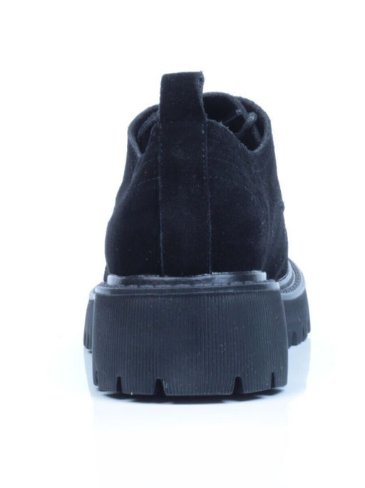 03-5928-2 BLACK Полуботинки женские (натуральная замша)